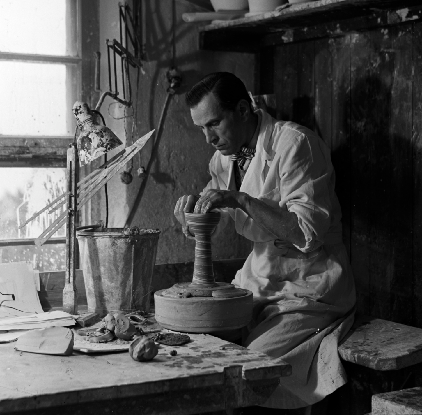 Mid Century Modern Double Ceramic Teapot by Gunnar Nylund for